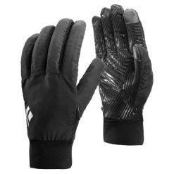 Rękawice zimowe unisex Black Diamond Mont Blanc. Czarne rękawiczki Black Diamond, bez wzorów, sportowe. Za 83.99 zł.
