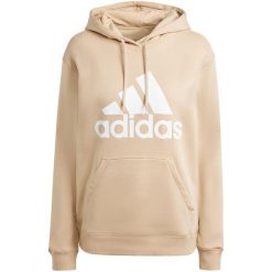 Bluza damska adidas Essentials Big Logo Regular Fleece Hoodie. Białe bluzy Adidas, l, bez wzorów, bez kaptura. Za 222.00 zł.