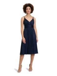 Vera Mont Sukienka w kolorze granatowym rozmiar: 42. Niebieskie sukienki Vera Mont, bez wzorów, bez kołnierzyka, bez ramiączek, mini. Za 239.99 zł.