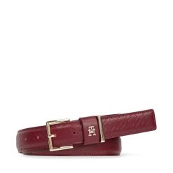 Pasek Damski Tommy Hilfiger. Czerwone paski TOMMY HILFIGER, bez wzorów, casualowe. Za 299.99 zł.