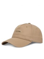 Calvin Klein Czapka z daszkiem Cotton Twill W/ Hw Cap LV04F5072G Beżowy. Brązowe czapki Calvin Klein, bez wzorów, z bawełny. Za 209.99 zł.