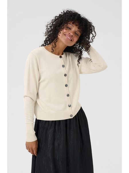 Kaffe Kardigan w kolorze kremowym rozmiar: M. Brązowe kardigany Kaffe, m, bez wzorów. Za 135.49 zł.