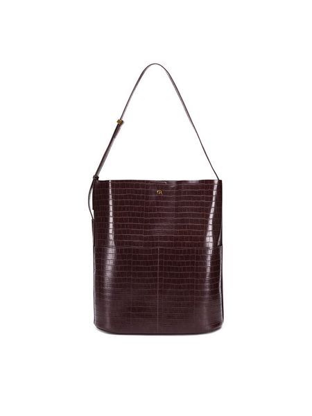 Gino Rossi Torebka CS7779-CROCO Brązowy. Brązowe torebki klasyczne Gino Rossi, bez wzorów, z poliesteru, bez dodatków. Za 159.99 zł.