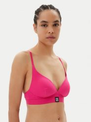 HUGO Biustonosz bezfiszbinowy Triangle Padded Rib 50539983 Różowy. Czerwone biustonosze Hugo, bez wzorów, z syntetyku. Za 169.99 zł.