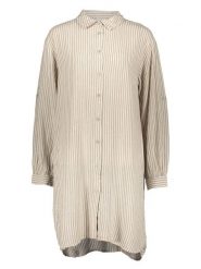 Kaffe Sukienka "Milia" w kolorze zielono-białym rozmiar: 40. Brązowe sukienki Kaffe, na imprezę, s, bez wzorów, z wiskozy, klasyczne, bez kołnierzyka, bez ramiączek, midi. Za 141.95 zł.