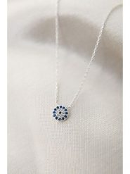 Lodie Silver Srebrny naszyjnik z elementem ozdobnym - dł. 43 cm rozmiar: onesize. Szare naszyjniki Lodie Silver, z cyrkonią, srebrne. Za 61.46 zł.