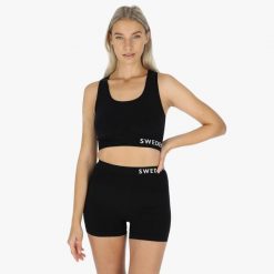 Biustonosz treningowy damski Swedemount Padded Seamless Top szybkoschnący. Brązowe bielizna sportowa SWEDEMOUNT, s, bez wzorów, z tkaniny. Za 99.99 zł.