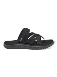 Teva Japonki "Voya Zillesa" w kolorze czarnym rozmiar: 37. Czarne klapki Teva, bez wzorów, z tkaniny, z otwartym noskiem, bez obcasa. Za 140.95 zł.