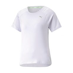 Koszulka do biegania damska PUMA Run Cloudspun. Białe bluzki Puma, xl, bez wzorów, sportowe, bez kołnierzyka, bez ramiączek. Za 109.99 zł.