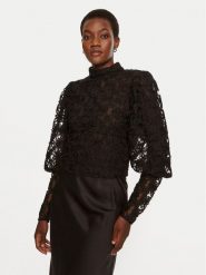Munthe Bluzka Thiki 243103824330 Czarny Regular Fit. Czarne bluzki Munthe, bez wzorów, z syntetyku, bez kołnierzyka, bez ramiączek. Za 579.99 zł.