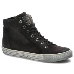 Czarne Botki Carinii Codzienne Buty Damskie. Czarne obuwie sportowe Carinii, na wiosnę, z nubiku, bez zapięcia. Za 239.00 zł.