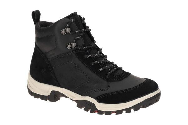 Buty trekkingowe za kostkę damskie Ecco Xpedition III. Niebieskie trekkingi ecco, z gumy, za kostkę, trekkingowe. Za 655.45 zł.