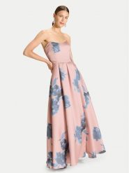 Swing Sukienka wieczorowa 5AK12800 Różowy Regular Fit. Czerwone sukienki Swing, bez wzorów, z syntetyku, wizytowe, bez kołnierzyka, bez ramiączek. Za 1,249.00 zł.