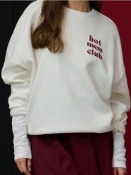 Bluza z nadrukiem na plecach - kremowy. Białe bluzy Sinsay, l, bez wzorów, bez kaptura. Za 39.99 zł.