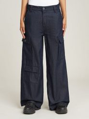 G-Star Dżinsy "Mega Cargo" - Loose fit - w kolorze granatowym rozmiar: W30. Niebieskie jeansy G-Star, z aplikacjami. Za 245.96 zł.