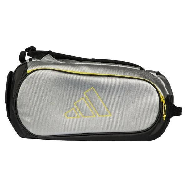 Torba do padla Adidas - Racket Bag TOUR Silver 2026. Szare torby na ramię Adidas, bez wzorów, z materiału, sportowe, na ramię, duże, bez dodatków. Za 366.50 zł.