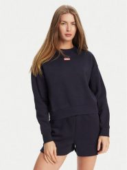 Hunter Bluza Tina HARW0042242 Granatowy Cropped Fit. Niebieskie bluzy Hunter, s, bez wzorów, z syntetyku, bez kaptura. Za 99.99 zł.
