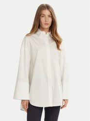 Max Mara Leisure Koszula Sapore 2516191017 Biały Relaxed Fit. Białe koszule Max Mara Leisure, bez wzorów, z bawełny, bez kołnierzyka, bez ramiączek. Za 459.99 zł.