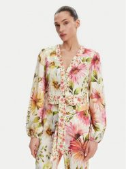 Guess Bluzka W5GH40 WG4G0 Kolorowy Regular Fit. Bluzki Guess, m, z aplikacjami, z wiskozy, bez kołnierzyka, bez ramiączek. Za 319.99 zł.