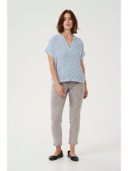 Kaffe Bluzka w kolorze błękitnym rozmiar: 38. Niebieskie bluzki Kaffe, bez wzorów, z wiskozy, bez kołnierzyka, bez ramiączek. Za 69.99 zł.