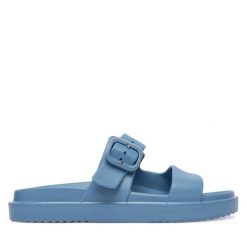 Klapki Tommy Hilfiger. Szare klapki TOMMY HILFIGER, bez wzorów, bez obcasa. Za 209.99 zł.