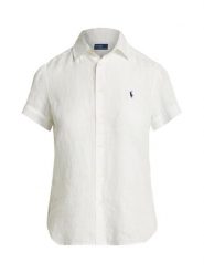 Polo Ralph Lauren Koszula 211973366505 Biały Regular Fit. Białe koszule Polo Ralph Lauren, xxl, bez wzorów, ze lnu, bez kołnierzyka, bez ramiączek. Za 729.99 zł.
