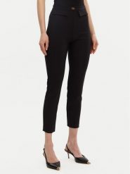 Elisabetta Franchi Spodnie materiałowe PA-077-51E2-V320 Czarny Regular Fit. Czarne spodnie materiałowe Elisabetta Franchi, bez wzorów, z materiału. Za 859.99 zł.