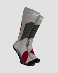 Skarpety damskie X-Socks Ski Discover Otc Light Grey G211. Szare skarpety X Socks, bez wzorów, z materiału. Za 139.99 zł.
