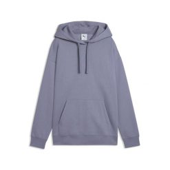 Damska dzianinowa bluza z kapturem Essentials o luźnym kroju PUMA. Fioletowe bluzy Puma, bez wzorów, z dzianiny, z kapturem. W wyprzedaży za 119.00 zł.