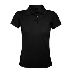 Damska Koszulka Polo Prime. Czarne koszulki polo SOL'S, bez wzorów, bez ramiączek. Za 94.99 zł.
