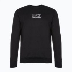 Bluza EA7 Emporio Armani Train Core T-Top. Czarne bluzy EA7 Emporio Armani, m, bez wzorów, z bawełny, bez kaptura. Za 339.99 zł.