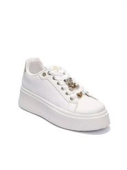 Foreverfolie Sneakersy w kolorze białym rozmiar: 37. Białe trampki Foreverfolie, bez wzorów, bez zapięcia. Za 100.99 zł.