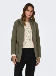 ONLY Parka w kolorze beżowym rozmiar: S. Brązowe parki Only, s, bez kaptura. Za 136.45 zł.