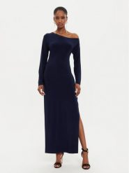 NORMA KAMALI Sukienka koktajlowa KK2243PLE35951 Granatowy Slim Fit. Niebieskie sukienki Norma Kamali, xs, bez wzorów, z syntetyku, wizytowe, bez kołnierzyka, bez ramiączek. Za 1,199.00 zł.