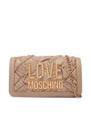LOVE MOSCHINO Torebka JC5603PP1PL1010A Beżowy. Brązowe torebki klasyczne Love Moschino, bez wzorów, ze skóry, bez dodatków. Za 699.99 zł.