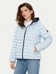 Tommy Hilfiger Kurtka przejściowa WW0WW45317 Błękitny Regular Fit. Niebieskie kurtki TOMMY HILFIGER, m, bez wzorów, z syntetyku, bez kaptura. Za 659.99 zł.