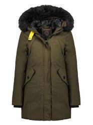 Geographical Norway Parka "Cherifa" w kolorze oliwkowym rozmiar: M. Brązowe parki Geographical Norway, m, bez kaptura. Za 189.29 zł.