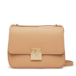 Torebka Armani Exchange. Brązowe listonoszki Armani Exchange, bez wzorów, bez dodatków. Za 599.99 zł.