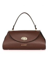 Mia Tomazzi Skórzana torebka "Bardelli" w kolorze brązowym - 33 x 15,5 x 15 cm rozmiar: onesize. Brązowe torby na ramię Mia Tomazzi, bez wzorów, z materiału, na ramię, bez dodatków. Za 304.99 zł.
