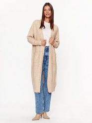 YAS Kardigan 26030702 Beżowy Loose Fit. Brązowe kardigany YAS, s, bez wzorów, z syntetyku. Za 169.99 zł.