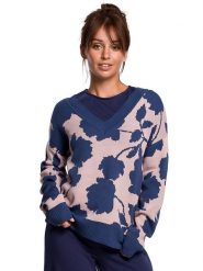 Be Wear Sweter ze wzorem rozmiar: L/XL. Swetry Be Wear, l, bez wzorów, bez ramiączek. Za 192.95 zł.