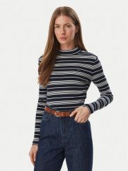 Tommy Hilfiger Bluzka Cody WW0WW47307 Granatowy Slim Fit. Niebieskie bluzki TOMMY HILFIGER, xxs, bez wzorów, z bawełny, bez kołnierzyka, bez ramiączek. Za 249.99 zł.