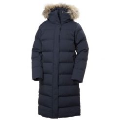 Parka dla kobiet Helly Hansen Aria. Niebieskie parki Helly Hansen, na zimę, bez kaptura. W wyprzedaży za 1,275.50 zł.