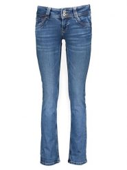 Pepe Jeans Dżinsy - Slim fit - w kolorze niebieskim rozmiar: W26/L30. Niebieskie jeansy Pepe Jeans, l, z aplikacjami. Za 162.87 zł.