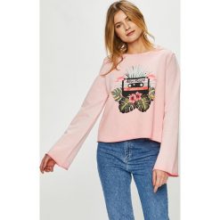 Trussardi Jeans - Bluza. Czerwone bluzy Trussardi Jeans, s, bez wzorów, z bawełny, bez kaptura. W wyprzedaży za 199.90 zł.
