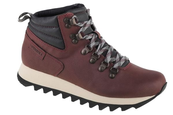Buty trekkingowe damskie Merrell Alpine Hiker. Czerwone trekkingi Merrell, z gumy, za kostkę, trekkingowe. Za 349.99 zł.