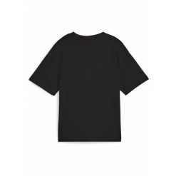 Młodzieżowa koszulka Essentials Boxy PUMA Black. Czarna bluzki Puma, m, bez wzorów, eleganckie, bez kołnierzyka, bez ramiączek. Za 79.00 zł.