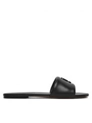 Marc Jacobs Klapki 2P5FSA001F12 Czarny. Czarne klapki Marc Jacobs, bez wzorów, ze skóry, bez obcasa. Za 799.99 zł.