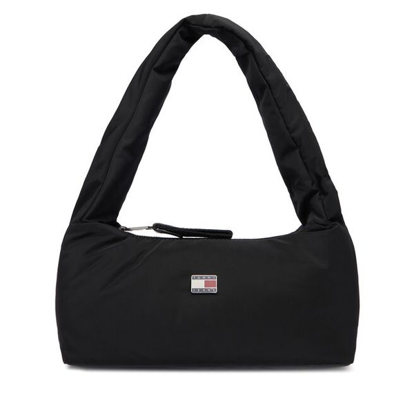 Torebka Tommy Jeans. Czarne torebki klasyczne Tommy Jeans, bez wzorów, z jeansu, bez dodatków. Za 249.99 zł.