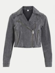Vila Kurtka jeansowa Kiki 14104772 Szary Regular Fit. Szare kurtki Vila, bez wzorów, z jeansu, bez kaptura. Za 179.99 zł.